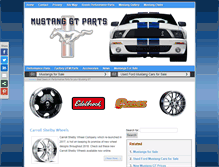 Tablet Screenshot of mustang-gt-parts.com